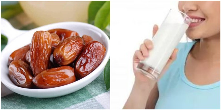 Benefits of milk and date palm