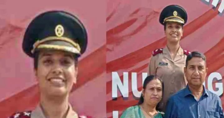 Shweta Naithani Army Medical Corps ie AMC lieutenant
