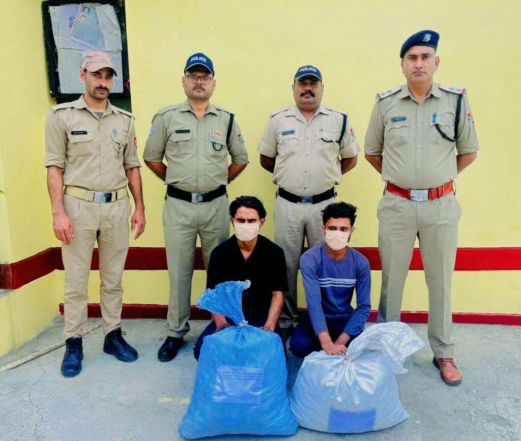 पहाड़ में सब्जी के बहाने गांजा तस्करी, दो चचेरे भाई गिरफ्तार
