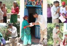 जनता से जनसेवा का अवसर मांग रहे कुंदन भंडारी, उगता सूरज चिन्ह के साथ किया जनसंपर्क