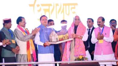 धामी अब धाकड़ से धुरंधर: केंद्रीय मंत्री राजनाथ सिंह ने हल्द्वानी जनसभा में की सराहना